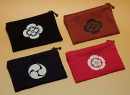 山笠小銭入れ 文字色：白、黒（裏）